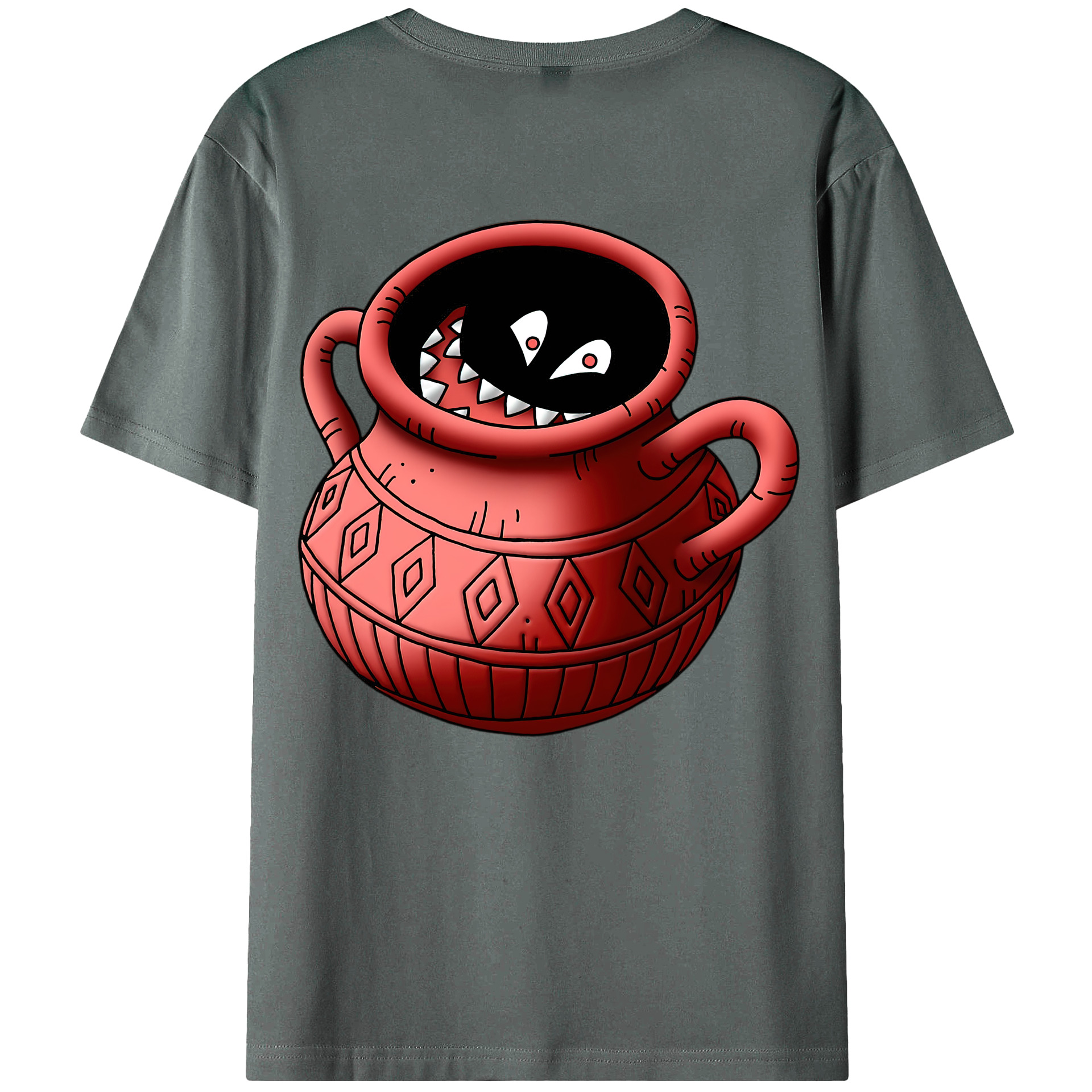 （画像用） ドラゴンクエスト Doragon Kuesuto Dragon Quest 綿100％ メンズ半袖Tシャツ（バックプリント） 通気性